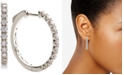Macy's Diamond Hoop Earrings (5/8 ct. t.w.) in 14k White Gold